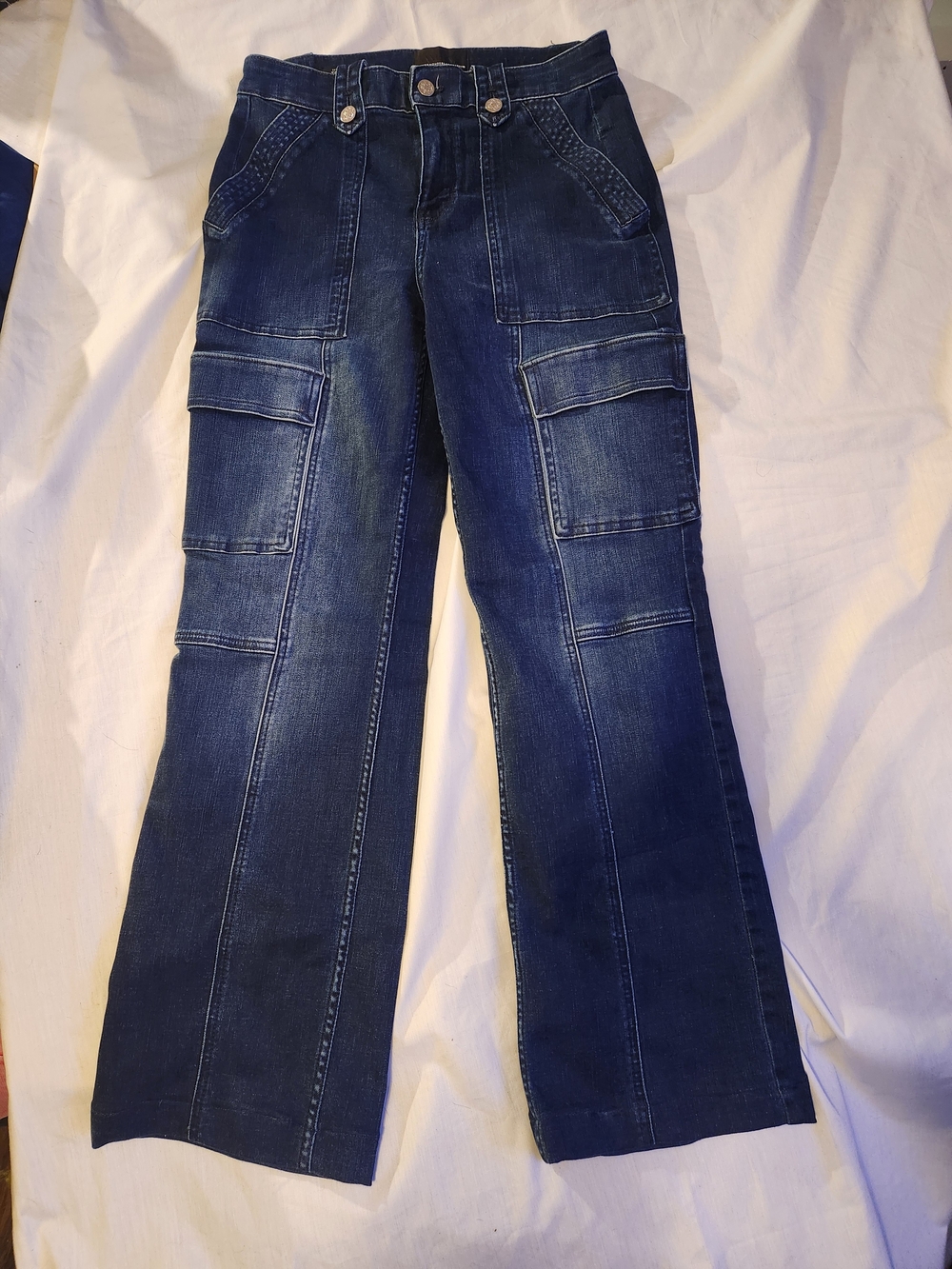 White House Black Market Indigo High-Rise, Flared Leg Women's Jeans